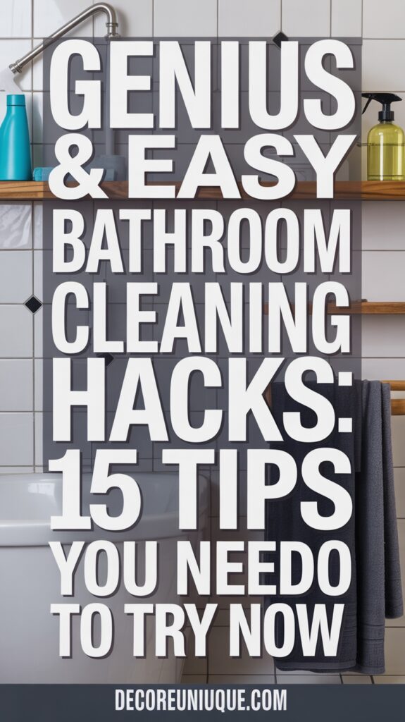 bathroom cleaning hacks