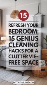 cleaning hacks bedroom