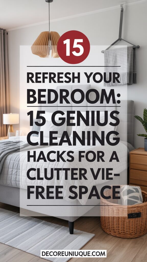 cleaning hacks bedroom