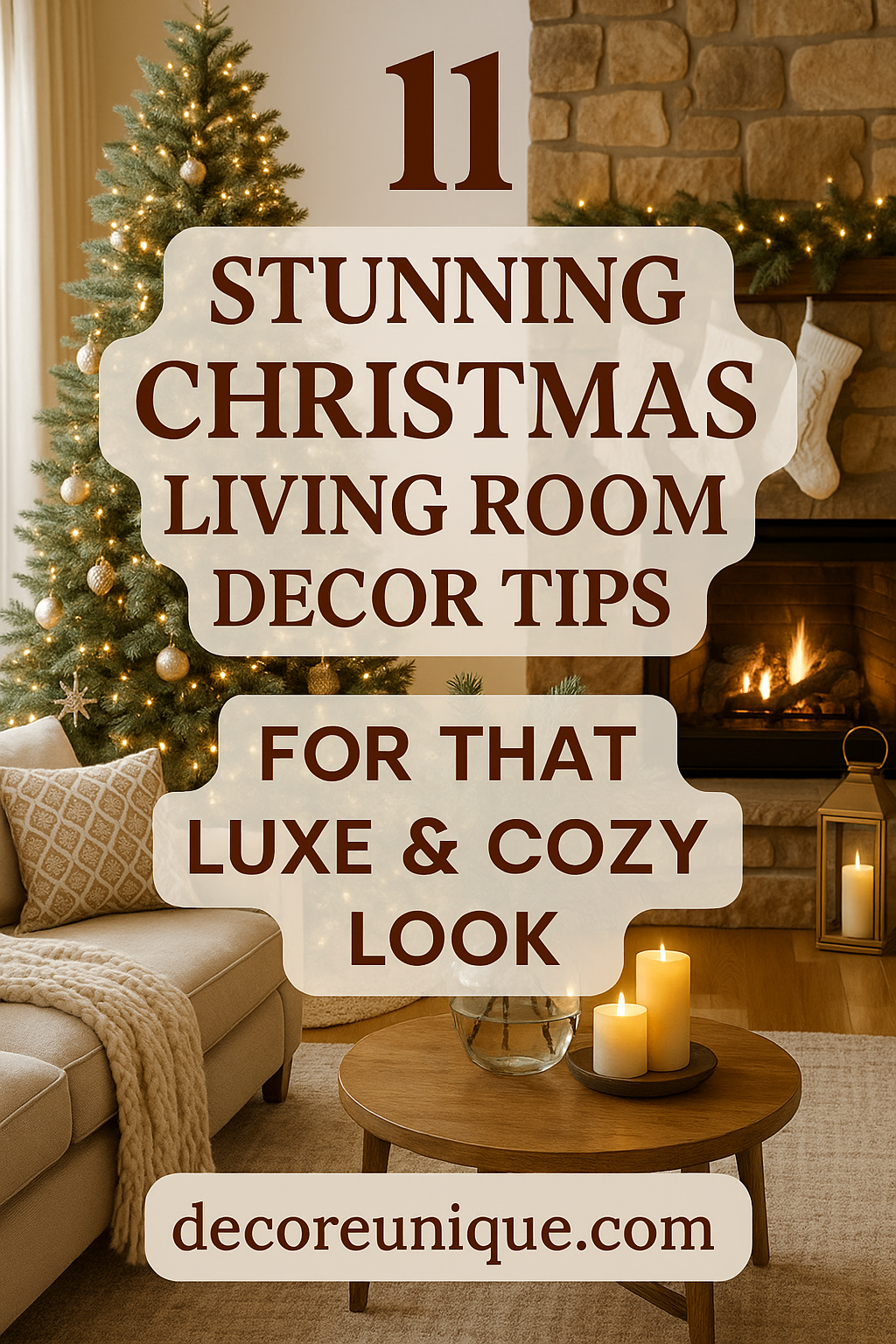 Cozy Christmas Living Room