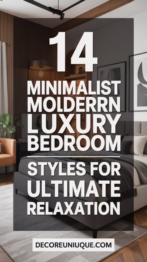 Minimalist Modern Luxury Bedroom