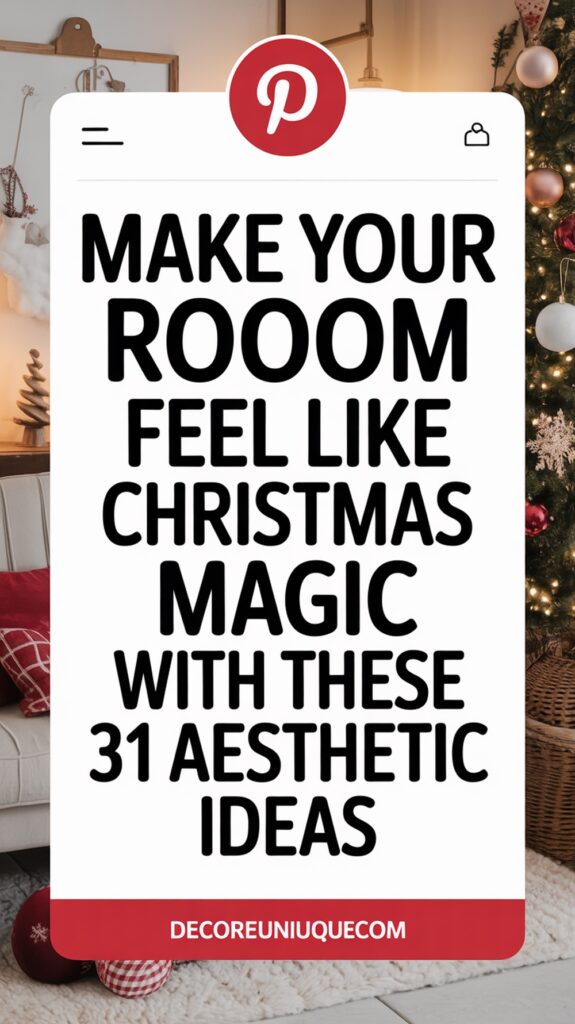 Christmas Bedroom Aesthetic