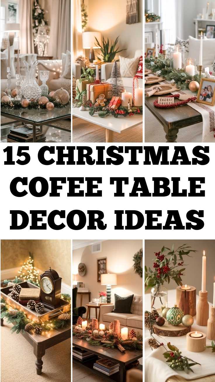 15 Christmas Coffee Table Decor Ideas